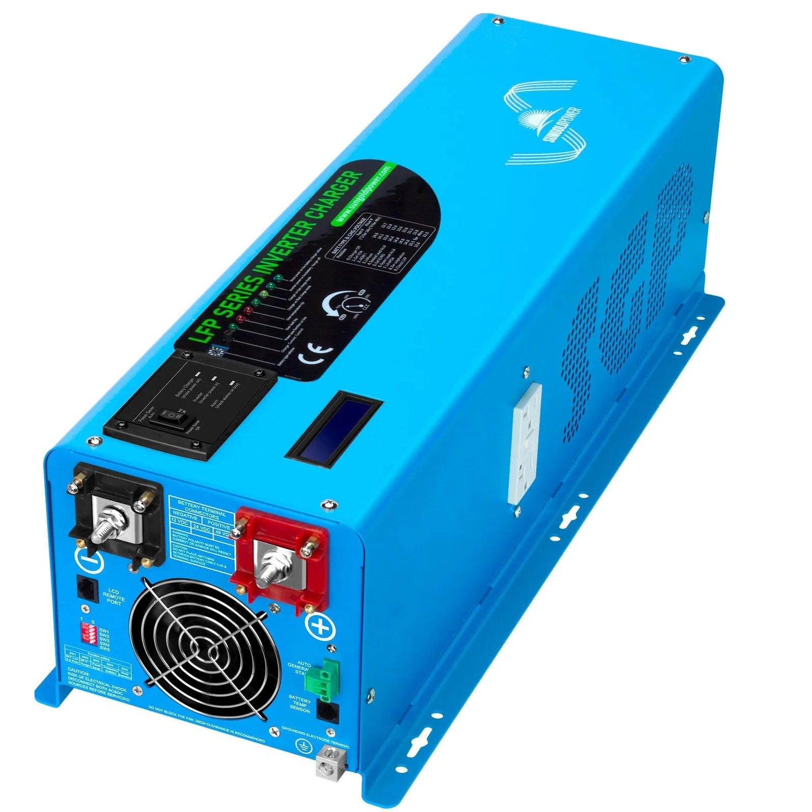 Sungold 6000W DC 24V Split Phase Pure Sine Wave Inverter With Charger LFP6K24V240VSP