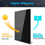 Sungold 370W Mono Black PERC Solar Panel UL 61730 SG370WMx2