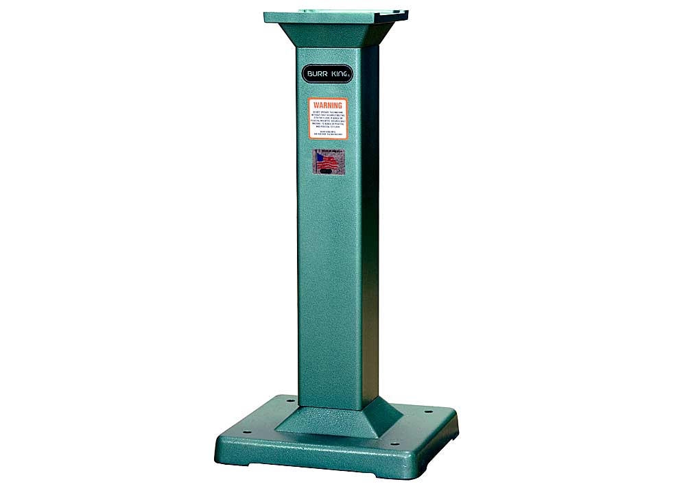 Burr King Fixed Height Pedestal – 32″ for 12″ Disc Grinder 02-7