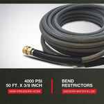 NorthStar Nonmarking Pressure Washer Hose | 4000 PSI | 50-Ft. x 3/8-In. 42945