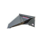 GREYWOLF Stump Bucket Attachment for Skid Steer Loaders | Gray Powder Coat 1062