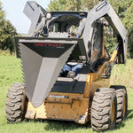 GREYWOLF Stump Bucket Attachment for Skid Steer Loaders | Gray Powder Coat 1062