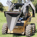 GREYWOLF Stump Bucket Attachment for Skid Steer Loaders | Gray Powder Coat 1062