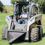 GREYWOLF Stump Bucket Attachment for Skid Steer Loaders | Gray Powder Coat 1062
