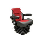 Uni Pro 1007 Air Suspension Seat | 12-Volt | Red/Black Fabric 8565