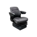 Uni Pro 1003 Air Suspension Seat | 12-Volt | Charcoal Gray Fabric 7915