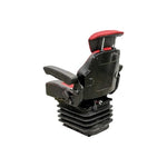 Uni Pro 1007 Air Suspension Seat | 12-Volt | Red/Black Fabric 8565