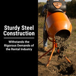 BravePro MIXZR Direct Drive Cement Mixer | 5 Cu. Ft. GPE211005