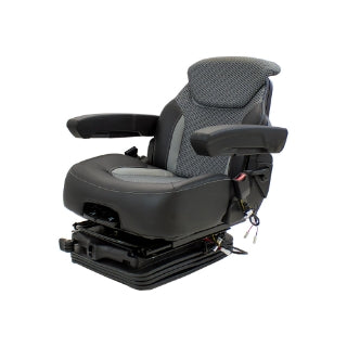 Uni Pro 1007 Air Suspension Seat | 12-Volt | Gray/Black Fabric 8581