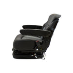Uni Pro 1007 Air Suspension Seat | 12-Volt | Gray/Black Fabric 8581
