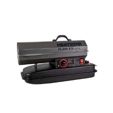 HeatStar Portable Forced Air Heater | HS80KT | 80K BTU/Hr | Kerosene/Diesel/Oil/Jet Fuel GWG311206