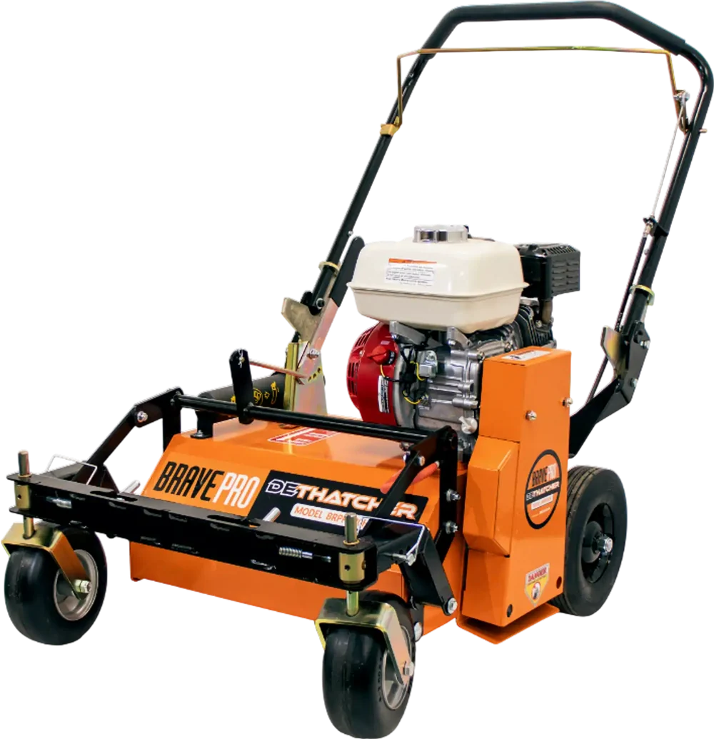 BravePro "U Turn" Power Rake Dethatcher | 20 In. Width | GX160 BRPPD20CWH