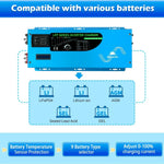 Sungold 2000W/ 3000W/ 4000W DC 12V Pure Sine Wave Inverter With Charger LFP2K12V120VSG