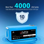 Sungold 12V 100Ah/ 200Ah LiFePo4 Deep Cycle Lithium Battery Bluetooth / Self-Heating / IP65 LFP12-200A