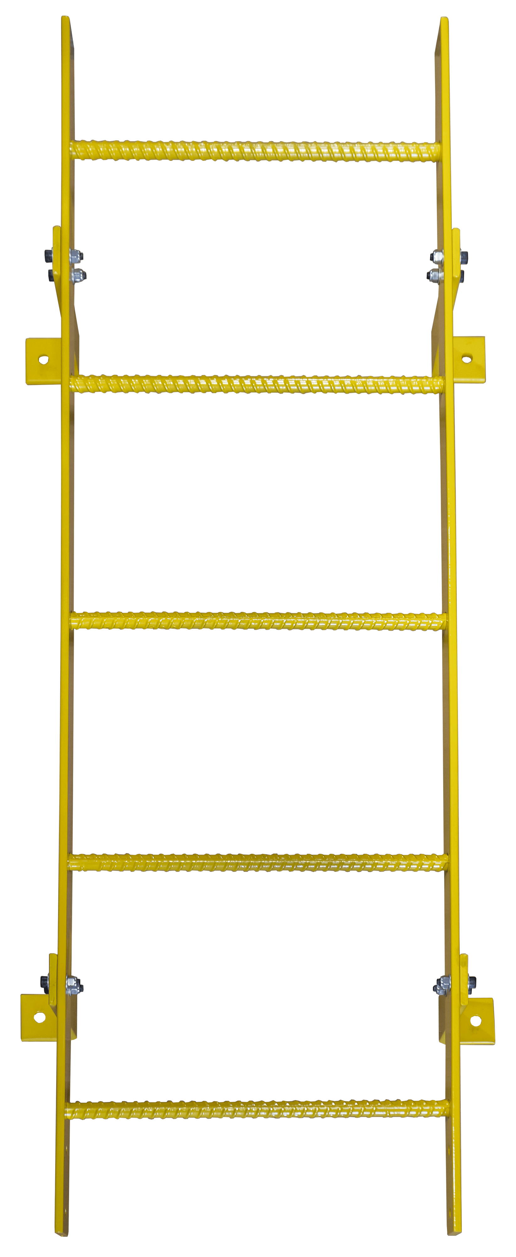Ballymore Tri-Arc Fixed Ladder: 4 Ft, 4 Ft Top Step Height, 5 Steps, 25 In Overall Wide, Top WLFS0105-Y