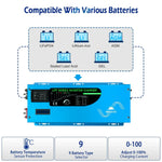 Sungold 2000W/ 3000W/ 4000W DC 12V Pure Sine Wave Inverter With Charger LFP2K12V120VSG