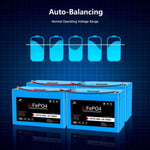 Sungold 12V 100AH LiFePO4 Deep Cycle Lithium Battery / Bluetooth /Self-heating / IP65 LFP12-100A