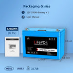 Sungold 12V 100AH LiFePO4 Deep Cycle Lithium Battery / Bluetooth /Self-heating / IP65 LFP12-100A