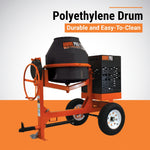 BravePro Concrete Mixer | 9 Cu. Ft. Poly Drum | Honda GX270 BRPCM209H