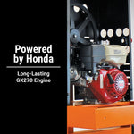BravePro Concrete Mixer | 9 Cu. Ft. Poly Drum | Honda GX270 BRPCM209H