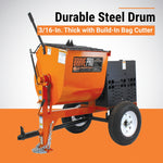 BravePro Mortar Mixer | 8 Cu. Ft. Steel Drum | Honda GX240 BRPMM108H