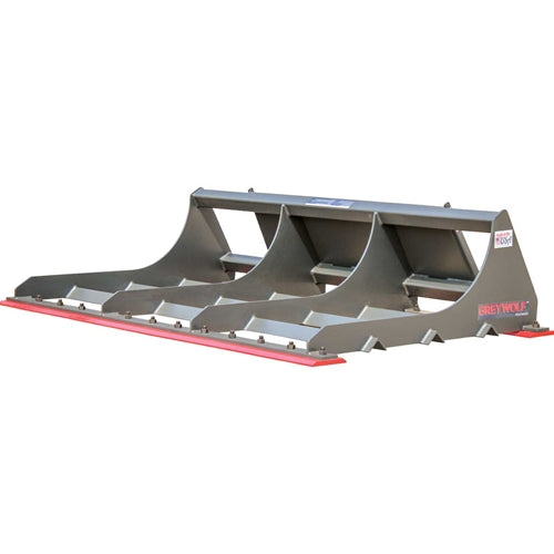 GREYWOLF Land Plane Attachment for Skid Steer Loaders | Gray/Red Powder Coat 1073
