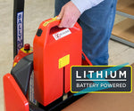 Ballymore Self-Propelled Lithium Ion Powered Pallet Jack, 3300 lb. Cap., 27"W x 45-3/8"Long Forks BALLYPAL33N-27