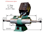 Burr King Model 1001 Polishing Lathe Variable Speed Buffer 11011