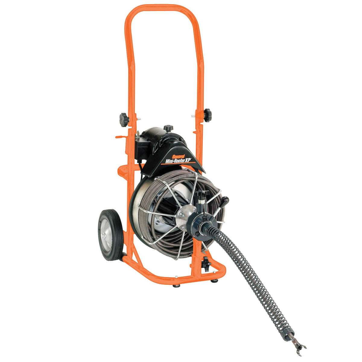 General Pipe Cleaners Mini rooter | 50-Ft. X 1/2-In. Cable | MRCS Cutter Set | Power Cable Feed 110480.GEN