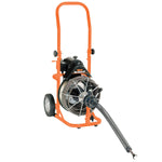 General Pipe Cleaners Mini rooter | 50-Ft. X 1/2-In. Cable | MRCS Cutter Set | Power Cable Feed 110480.GEN