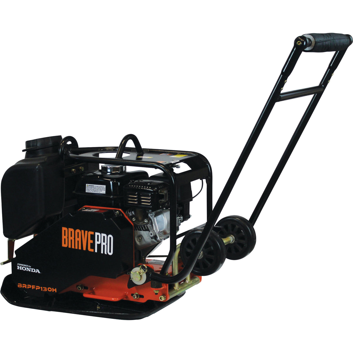 BravePro Forward Plate Compactor | 16 In. | Tank and Wheel Kit | Honda GX160 BRPFP130H