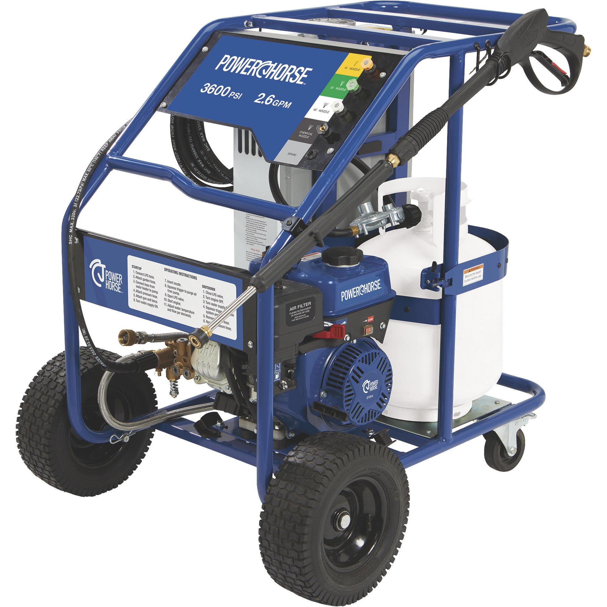 Powerhorse Hot Water Pressure Washer | 3,600 PSI | 2.6 GPM 115177