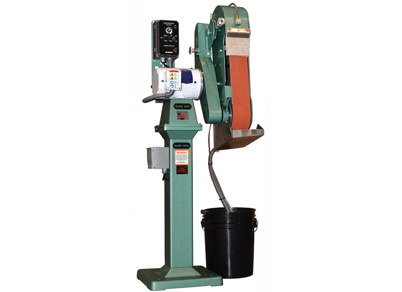 Burr King Model 960-401 4 x 60 Two Wheel Wet Belt Grinder 30000