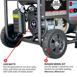 Tomahawk 120 Amp Engine Driven Welder Generator 2200 Watt 7 HP Gas Powered TWG120A