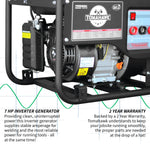 Tomahawk 120 Amp Engine Driven Welder Generator 2200 Watt 7 HP Gas Powered TWG120A