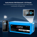 Sungold 12V 100Ah/ 200Ah LiFePo4 Deep Cycle Lithium Battery Bluetooth / Self-Heating / IP65 LFP12-200A