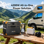 PECRON Portable Power Station 4200W 3840Wh E3800LFP