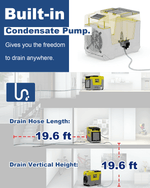 AlorAir Storm SLGR 850X Commercial-Grade Dehumidifier, 180 ppd (Saturation 90°F - 80%), 85ppd (AHAM 80°F - 60%), with Smart Control App RF02ALOR-Storm-SLGR-850X-1YDMY00