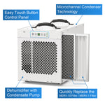 AlorAir Sentinel HDi120 Commercial Dehumidifier with Pump, 235 Pints Whole Homes Dehumidifier RF02ALOS-Sentinel-HDi120-0YAMW00