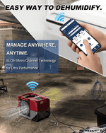 AlorAir Smart Wi-Fi 125 PPD Industrial Commercial Dehumidifiers with Pump RF02ALOR-Storm-LGR-1250X-1YDMR00