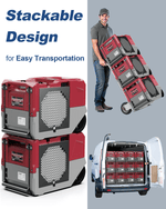 AlorAir Smart Wi-Fi 125 PPD Industrial Commercial Dehumidifiers with Pump RF02ALOR-Storm-LGR-1250X-1YDMR00