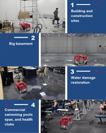 AlorAir Smart Wi-Fi 125 PPD Industrial Commercial Dehumidifiers with Pump RF02ALOR-Storm-LGR-1250X-1YDMR00