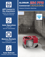 AlorAir Smart Wi-Fi 125 PPD Industrial Commercial Dehumidifiers with Pump RF02ALOR-Storm-LGR-1250X-1YDMR00
