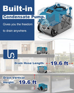 AlorAir LGR 1250 Industrial Commercial Dehumidifier with Pump, 125 PPD AHAM, Compact, Portable, for Homes and Job Sites RF02ALOR-Storm-LGR-1250-0YDML00