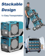 AlorAir LGR 1250 Industrial Commercial Dehumidifier with Pump, 125 PPD AHAM, Compact, Portable, for Homes and Job Sites RF02ALOR-Storm-LGR-1250-0YDME00