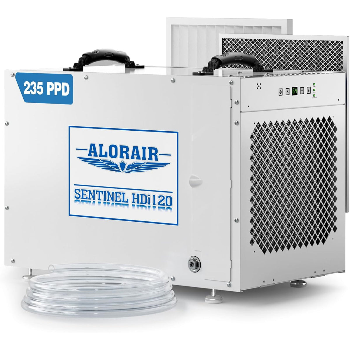 AlorAir Sentinel HDi120 Commercial Dehumidifier with Pump, 235 Pints Whole Homes Dehumidifier RF02ALOS-Sentinel-HDi120-0YAMW00
