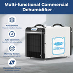 AlorAir® Wi-Fi Crawl Space Dehumidifier, 198 PPD Basement Dehumidifiers with Condensate Pump, Auto-Defrost, Rare Earth Alloy Tube Evaporator RF02ALOS-Sentinel-HDi90-1YAMW00