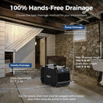 AlorAir® Galaxy 60P Crawlspace Dehumidifier with Pump and Drain Hose RF02ALOS-Galaxy-60P-0YDMB00