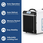 AlorAir Basement/Crawlspace Dehumidifiers 198 PPD (Saturation), 90 Pints (AHAM), 6-Years Limited Warranty RF02ALOS-Sentinel-HDi90-0YAMW00