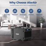 AlorAir® Galaxy 60P Crawlspace Dehumidifier with Pump and Drain Hose RF02ALOS-Galaxy-60P-0YDMB00